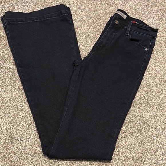 Stetson Denim - Stetson Dark Blue High Rise Flare Jeans
